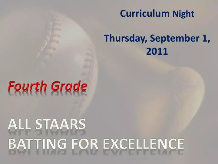 fourth grade all staars batting for excellence