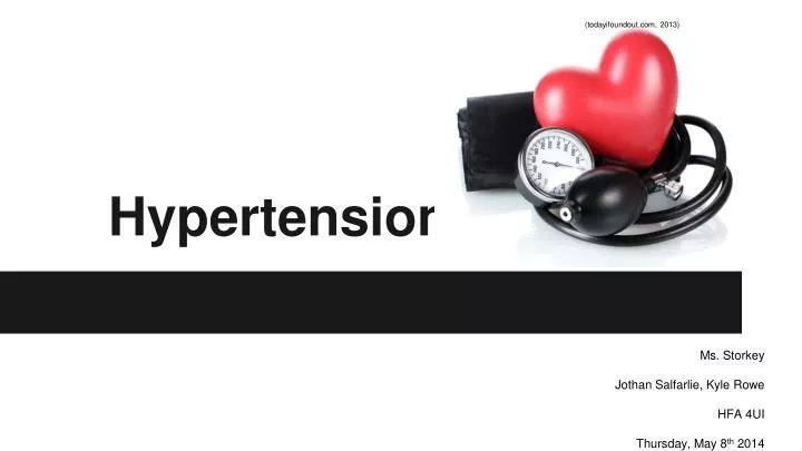 PPT - Hypertension PowerPoint Presentation, Free Download - ID:2108712