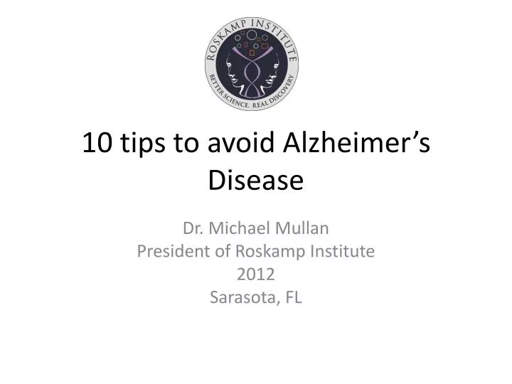 10 tips to avoid alzheimer s disease