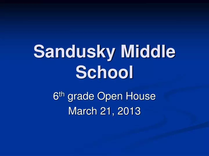 sandusky middle school