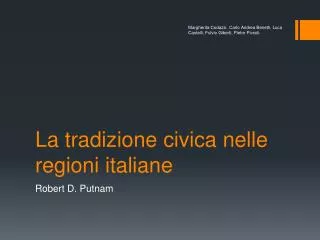 PPT - Le Maschere Nelle Tradizioni Regionali Italiane PowerPoint ...