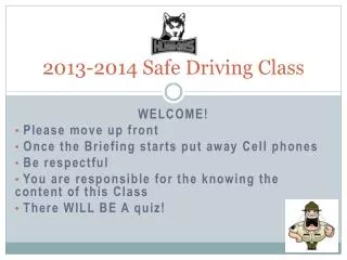2013-2014 Safe Driving Class