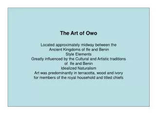 The Art of Owo