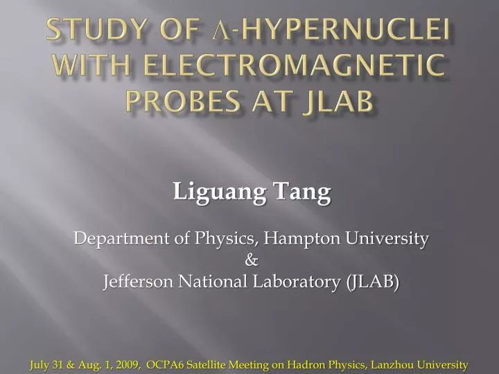 study of hypernuclei with electromagnetic probes at jlab
