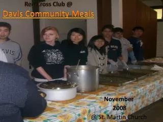 Red Cross Club @ Davis Community Meals