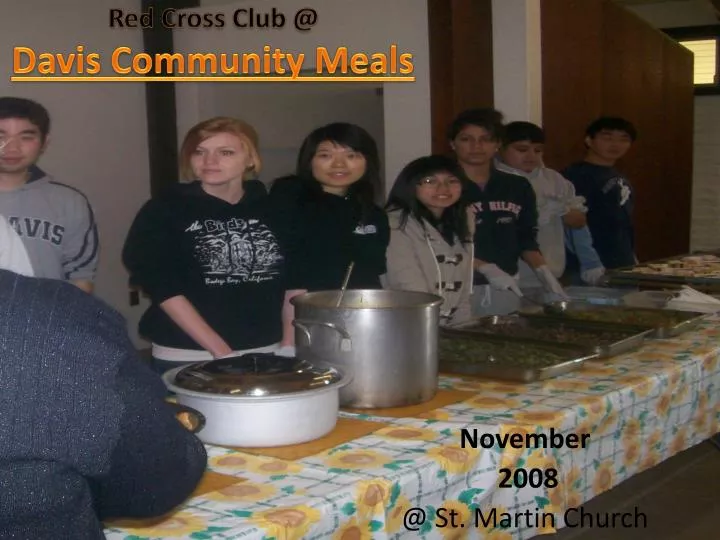 red cross club @ davis community meals