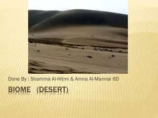 Biome (desert)