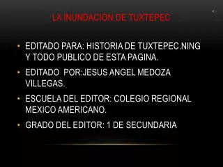 la inundacion de tuxtepec