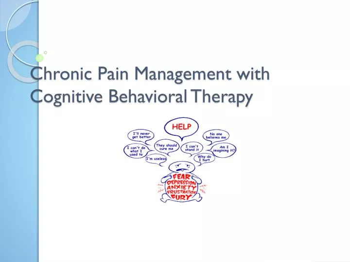 chronic pain management with cognitive behavioral therapy
