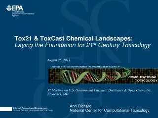 Tox21 &amp; ToxCast Chemical Landscapes: Laying the Foundation for 21 st Century Toxicology