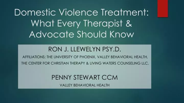 domestic violence treatment what every therapist advocate should know