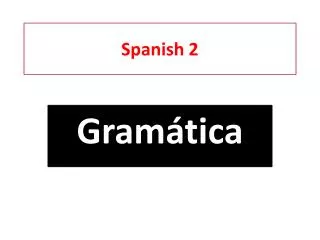 spanish 2
