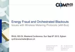 Energy Fraud and Orchestrated Blackouts Issues with Wireless Metering Protocols (wM-Bus)