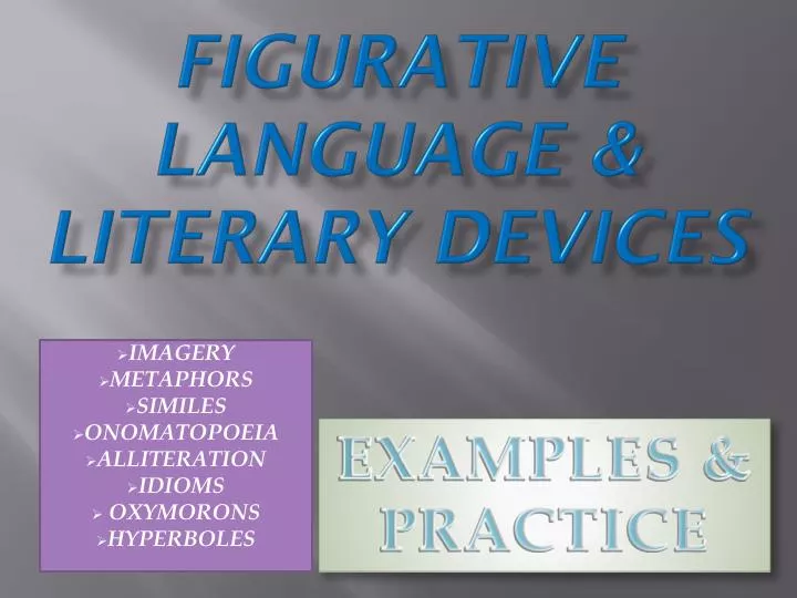figurative language literary devices