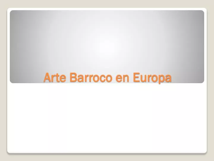 arte barroco en europa