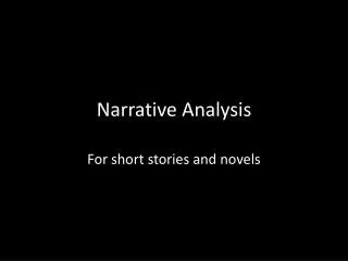 Narrative Analysis