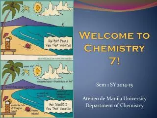 Welcome to Chemistry 7!