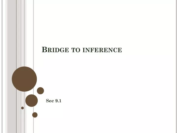 bridge to inference