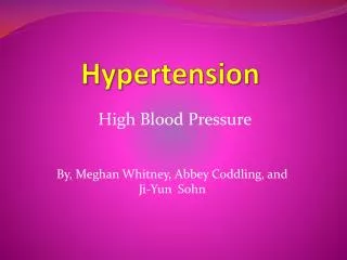 Hypertension