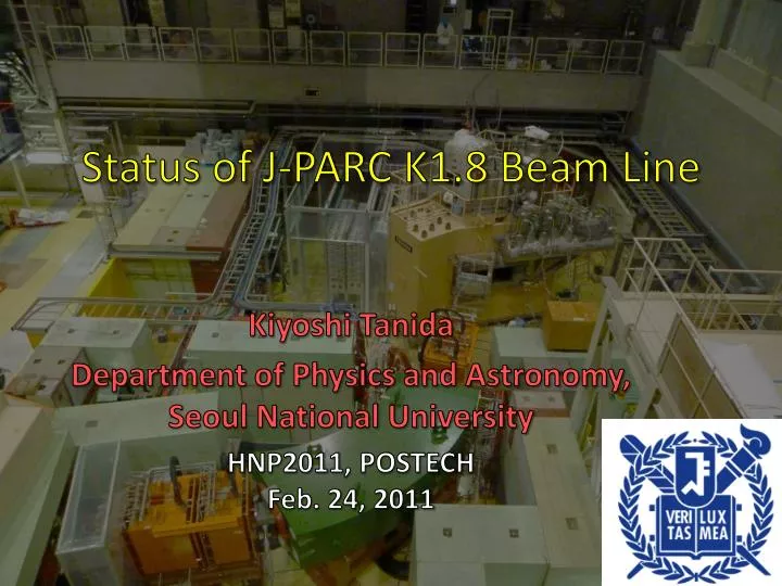 status of j parc k1 8 beam line