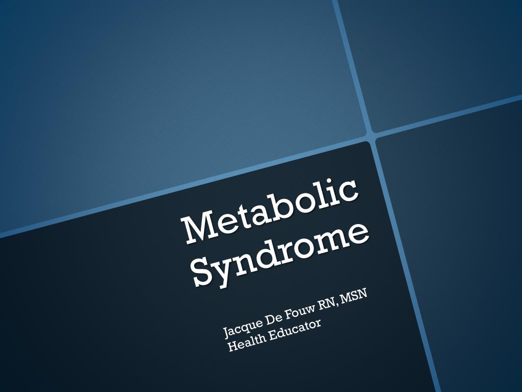 PPT - Metabolic Syndrome PowerPoint Presentation, free download - ID ...