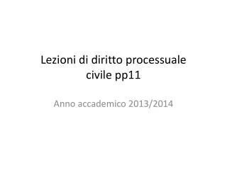 lezioni di diritto processuale civile pp11