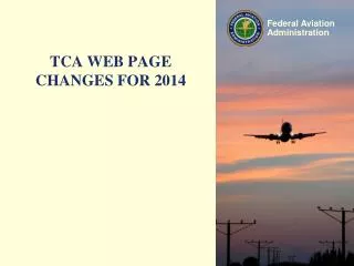 TCA Web PAGE CHANGES for 2014