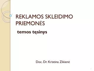 reklamos skleidimo priemon s