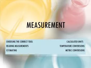 MEASUREMENT