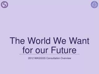 The World We Want for our Future
