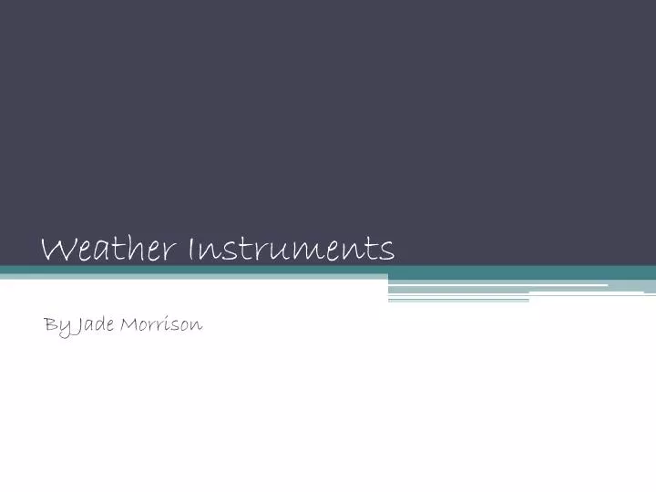 weather instruments