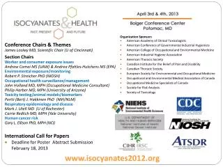 International Call for Papers Deadline for Poster Abstract Submission February 18, 2013