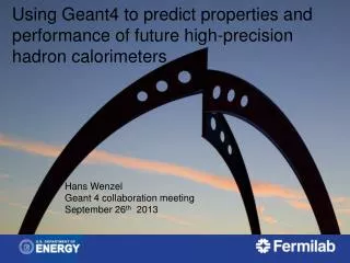 Using Geant4 to predict properties and performance of future high-precision hadron calorimeters