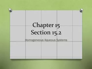 Chapter 15 Section 15.2