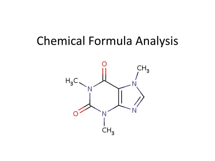 chemical formula analysis