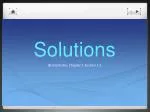 Understanding Solutions in Chemistry: Components, Concentration, and Types - slide 1