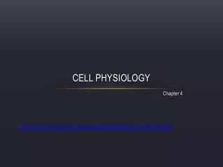 Cell Physiology