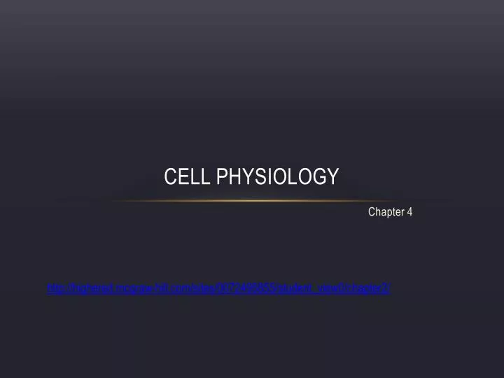 cell physiology