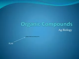 organic compounds