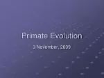 Primate Evolution - slide 1