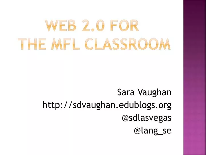 web 2 0 for the mfl classroom
