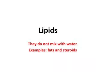 Lipids