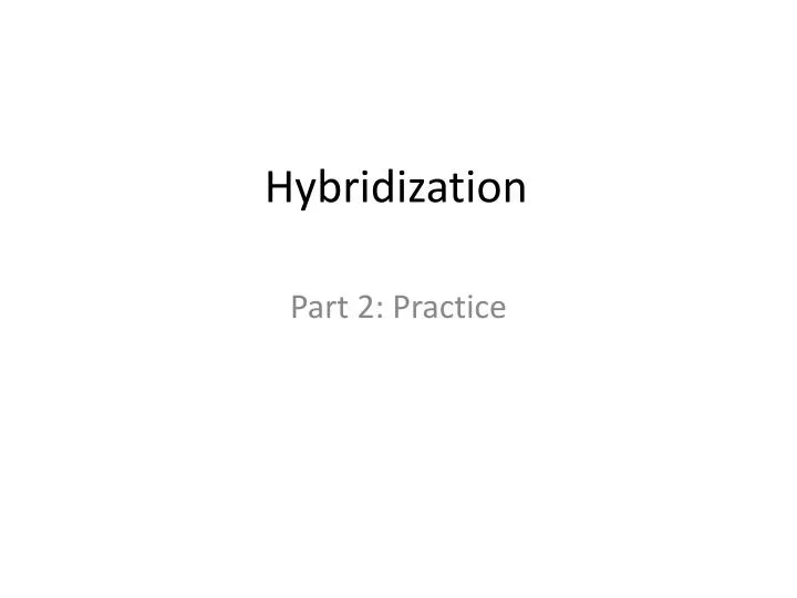 hybridization