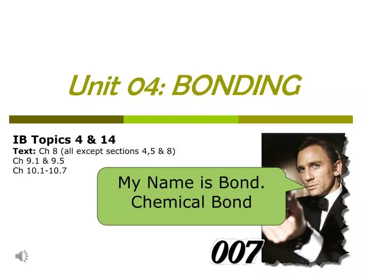 unit 04 bonding