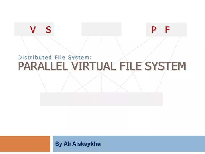 parallel virtual file system
