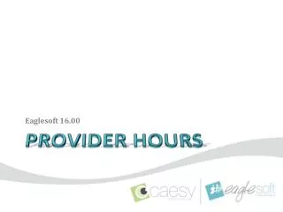 Provider Hours