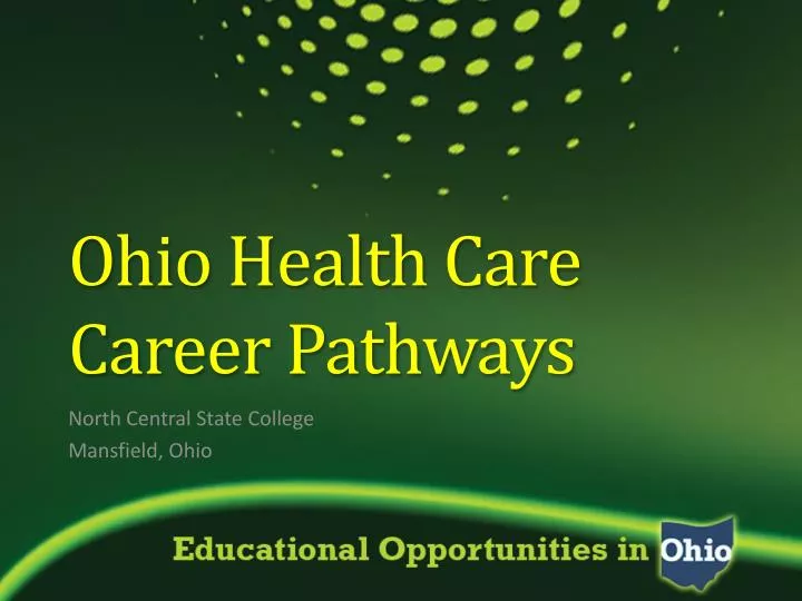 ohio health care career pathways