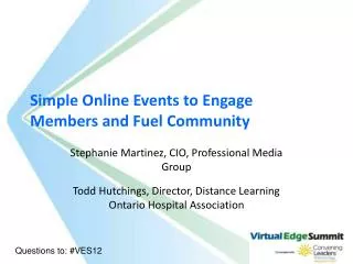 Simple Online Events to Engage Members and Fuel Community