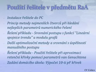 pou it e itele v p edm tu raa