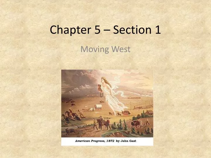 chapter 5 section 1